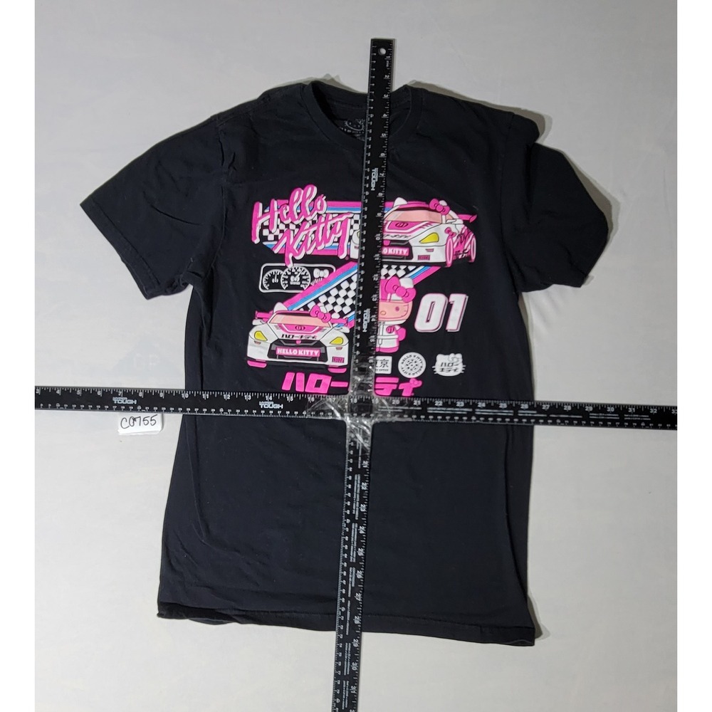 Sanrio Hello Kitty Tokyo Speed Racing Graphic T-Shirt Black Small JDM Anime Tee - Picture 4 of 7